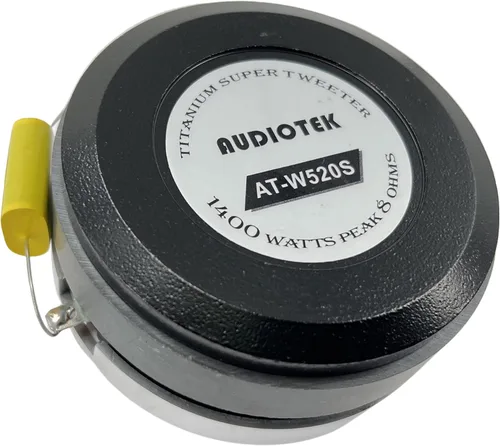 Vista 6 de Audiotek ATW520S Super Tweeter de titanio de 1.75 pulgadas, altavoz de audio de alta frecuencia de 1200 W para automóvil, actualización del sistema