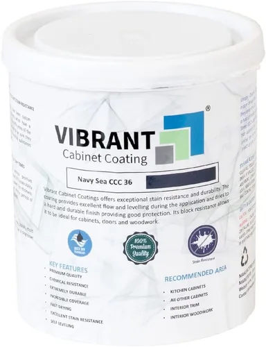 Vista 9 de Vibrant Pintura para gabinetes (cuarto de galón) – Pintura para gabinetes de cocina – Pintura duradera y duradera para gabinetes – Pintura