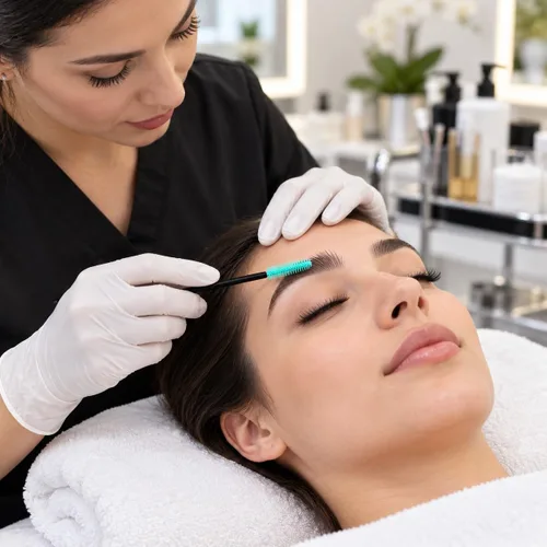Vista 7 de G2PLUS Cepillos de pestañas de silicona, 100 cepillos de rímel negro y verde, varitas aplicadoras de cejas para maquillaje, cuidado personal