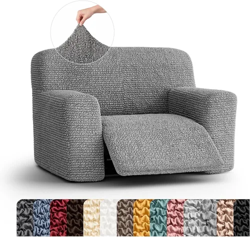 Vista 16 de PAULATO BY GA.I.CO. Funda para sillón reclinable, funda de ajuste suave, protector elástico de muebles reclinables de 1 pieza, tela hipoalergénica