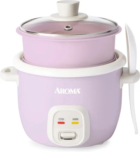 Vista 10 de AROMA® CoreCoat - Olla arrocera con cesta desplegable para cocinar alimentos (4 tazas cocidas, 2 tazas sin cocinar)