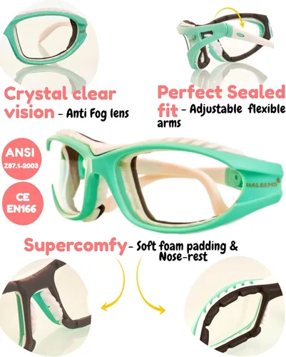 Vista 4 de Gafas para cebolla - Lentes de cocina para picar, cortar y cocinar, antivaho y antiarañazos