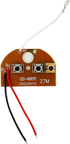 Vista 3 de Tablero de control remoto bidireccional de 27 MHZ, transmisor y receptor RC de juguete para automóvil, modelo de robot, accesorios para proyectos