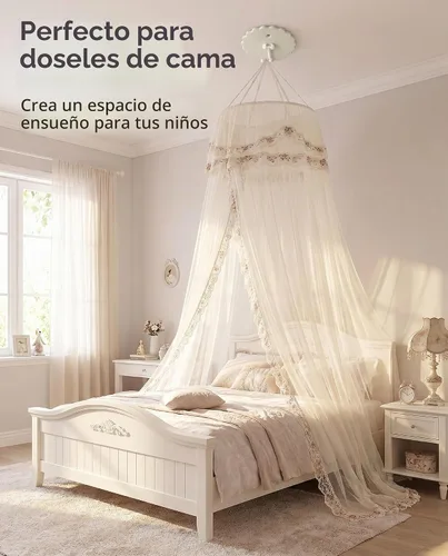 Vista 3 de Paquete de 3 ganchos para mosquiteros de techo; ganchos de cúpula y toldo de cama, fácil de instalar, sin clavos Juego de 3