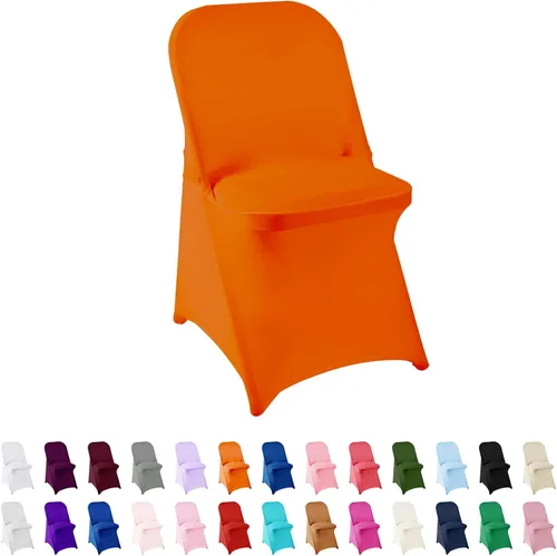 Vista 13 de Funda de elastano para silla, 12 unidades, fundas para silla, fundas plegables para sala de estar, funda extraíble lavable y elástica para silla