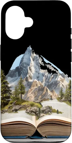 Vista 28 de Funda de lectura para iPhone 12 Pro Max Book Mountain Nature Bookworm Reader Hiker