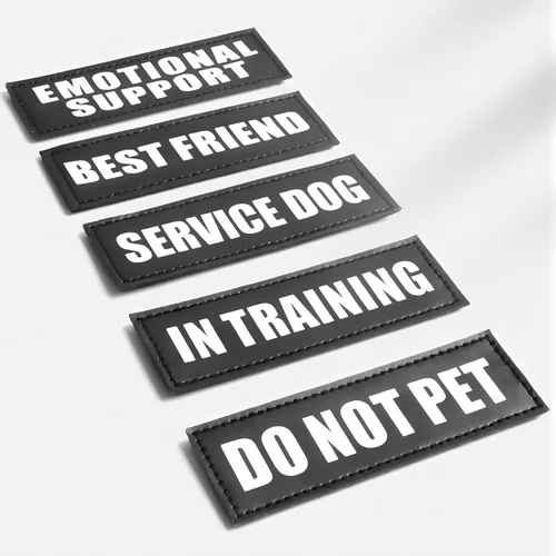 Vista 7 de WINSEE Parches reflectantes para perros de servicio para arnés de perro de servicio
