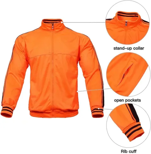 Vista 4 de AKsit Conjunto deportivo de 2 piezas con capucha para hombre, conjunto deportivo de moda