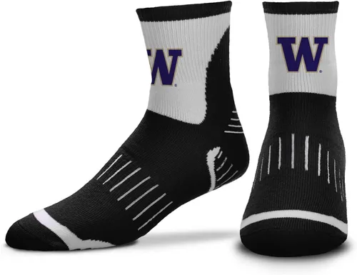 Vista 16 de For Bare Feet Adult NCAA Surge Quarter Length Crew Socks - All Weather Performance - Men & Women - Enhance Your Team Footwear
