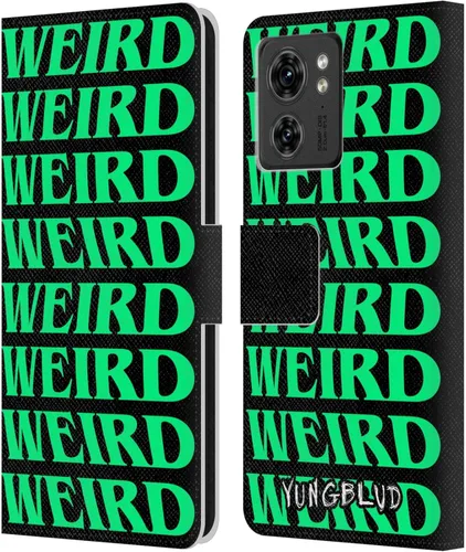 Vista 10 de Head Case Designs Yungblud Face Graphics - Funda de piel con licencia oficial compatible con Motorola Moto Edge 40