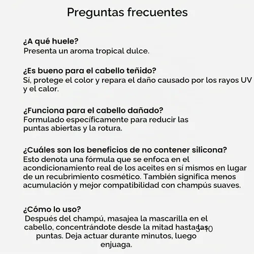 Vista 9 de Ceremonia Mascarilla capilar Guava Color & Damage Protect Hidratante, 7.8 fl oz