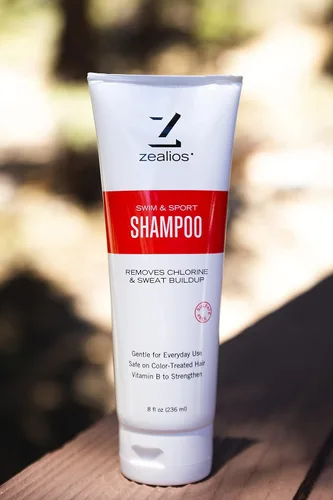 Vista 2 de Zealios Champú de natación y deporte, acondicionador y gel de baño hidratante para aliviar los productos químicos de la piscina