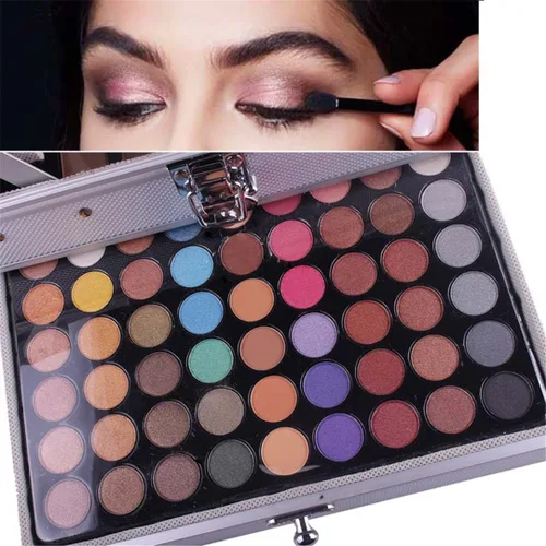 Vista 5 de Pure Vie - 132 colores todo en uno - Set de regalo de maquillaje que incluye una paleta de 94 sombras de ojos altamente pigmentadas brillantes