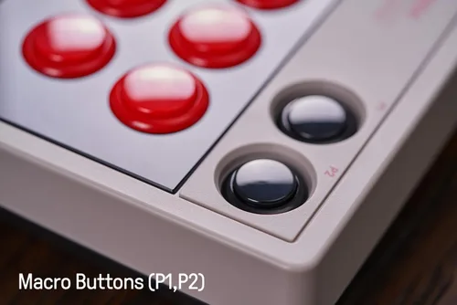 Vista 3 de 8BitDo Retro Arcade Fight Stick Joystick de 8 vías con 2 botones macro dedicados y función Turbo para Switch y PC Windows, compatible con Bluetooth