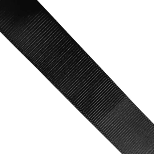Vista 3 de Abbaoww Cinta de grogrén negro sólido de 1/2 pulgada de 50 yardas para decoración de boda, envoltura de regalos, proyectos de bricolaje
