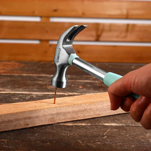 Vista 8 de DEKOPRO Kit de herramientas manuales generales para el hogar de 50 piezas con caja de herramientas de plástico, kit de herramientas multiusos