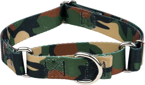 Vista 18 de Country Brook Petz - Collar de perro Martingala de camuflaje azul con diseño de camuflaje y diseños resistentes (1/2 pulgada, 2XS)