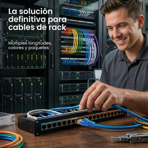 Vista 6 de GEARit Paquete de 100 cables Ethernet Cat6 de 0.5 pies Cable de conexión de red RJ45, conectores chapados en oro sin enganches de 10 Gbps, cable