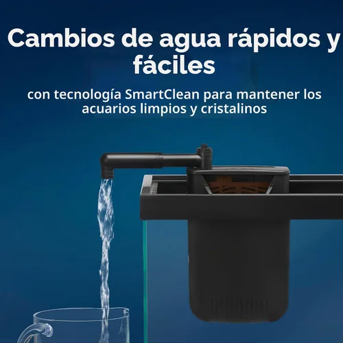 Vista 6 de Filtro interno Aqueon QuietFlow con tecnología SmartClean, extra pequeño