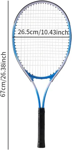 Vista 2 de Generic Raqueta de tenis con marco de aluminio y absorción de impactos para entrenamiento al aire libre