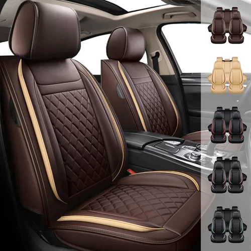 Vista 12 de Fundas de asiento de automóvil de ajuste universal para vehículos de 5 asientos, cobertura completa, protector de asiento para Camry Corolla RAV4