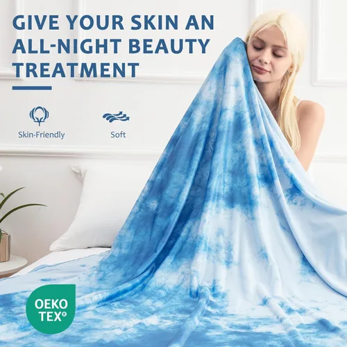 Vista 54 de Marchpower - Manta de enfriamiento para niños que duermen con calor, manta de lana fresca Arc-Chill con diseño de doble cara, fibra de enfriamiento