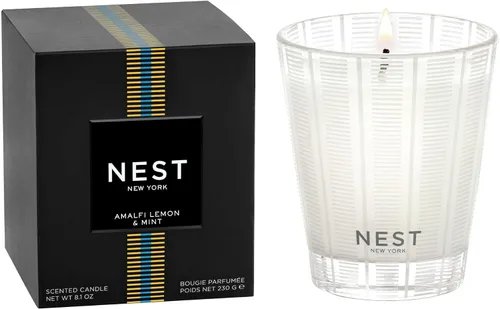 Vista 10 de NEST New York Vela clásica perfumada, bambú, 8.1 onzas, tiempo de combustión de hasta 60 horas, recipiente de vidrio reutilizable