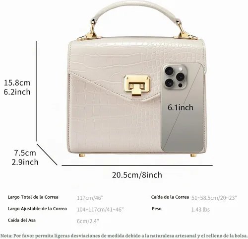 Vista 2 de VICTORIA HYDE Bolso cuadrado con asa superior para mujer Beigeeeee
