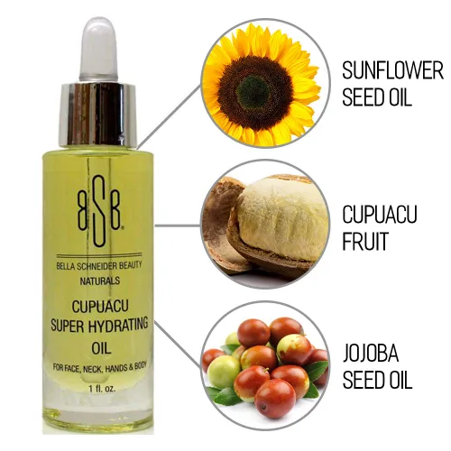 Vista 2 de Naturals Cupuacu - Aceite súper hidratante, nutre la piel, las uñas, la hidratación del cabello, oxidante, limpieza profunda, sin OMG, promueve