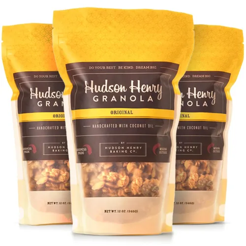 Vista 12 de Hudson Henry Granola, arce, pecana y coco, paquete de 12 onzas, paquete de 3, proyecto verificado sin OMG