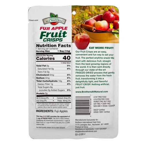 Vista 2 de Brothers All Natural All Apple C's Fruit Crisps, 0.35 onzas (paquete de 12)