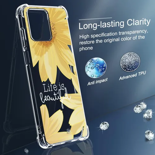 Vista 3 de Osophter Funda para Moto G Stylus 5G 2023: funda de teléfono para Motorola G Stylus 5G 2023 (flor de sol grande)