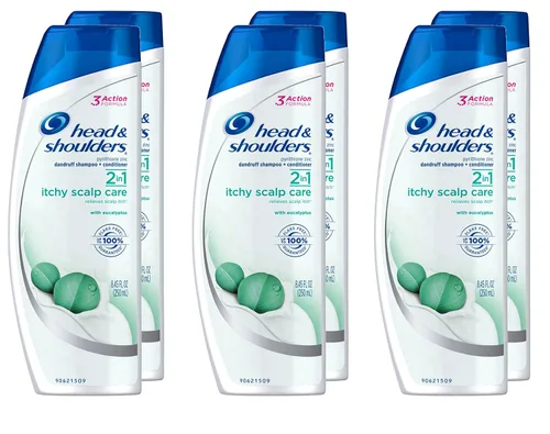 Vista 4 de Acondicionador Head and Shoulders con eucalipto para cuero cabelludo. Anticaspa. 13.5 onzas líquidas Eucalipto 2 en 1