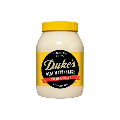 Vista 30 de Duke's Botella exprimible de mayonesa con sabor a tocino y tomate, ahumada y salada, 14 onzas (paquete de 1)