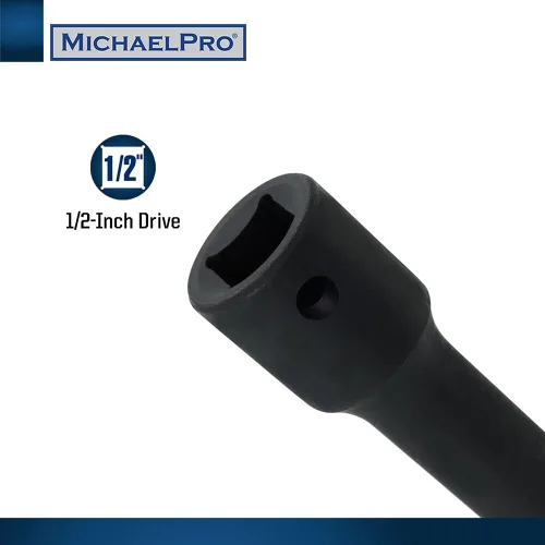 Vista 6 de MichaelPro MP005041 - Juego de barras de extensión de impacto de 1/2 pulgada, extensiones de enchufe de 3 piezas, (3, 6, 8 pulgadas), acero CR-V