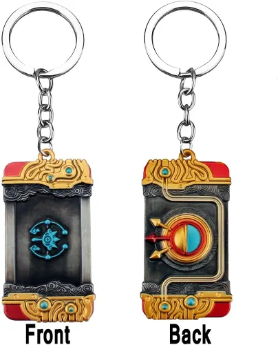 Vista 2 de MEETCUTE Zelda Purya - Llavero para hombres y mujeres, diseño de lágrimas del reino de Zelda, accesorios de cosplay, Llavero 2023