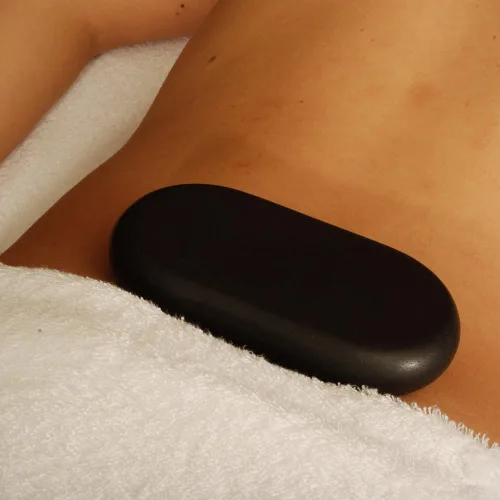 Vista 5 de Piedras de masaje caliente de alta calidad, juego de 4 piedras de basalto XXL grandes para terapia de spa, relajación y alivio muscular de tejido