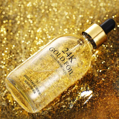 Vista 5 de Ofanyia Esencia de ácido hialurónico de lámina de oro de 24 K, líneas finas suaves hidratantes, antienvejecimiento, elimina arrugas, suero facial
