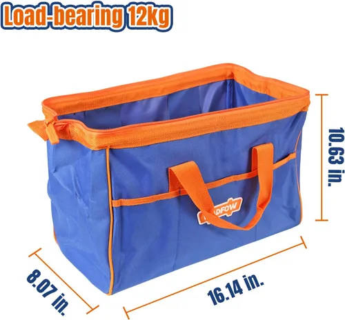 Vista 3 de WTG3A16 - Bolsa de herramientas de 16 pulgadas, bolsa de herramientas con múltiples bolsillos con material impermeable y diseño de boca ancha