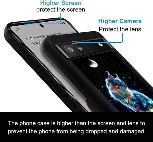 Vista 52 de Compatible con Google Pixel 4A 5G Mobile Case Creative Acrylic Panel trasero Silicona Protección Grip especialmente diseñado para Google Pixel 4A 5G