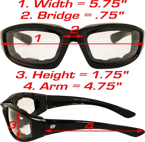 Vista 8 de Birdz Eyewear Oriole - Gafas de motocicleta
