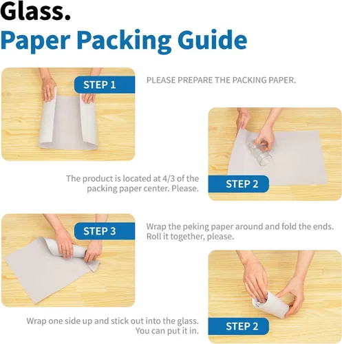 Vista 4 de HANA PAPER Hojas de papel de embalaje de tamaño grande de 30.5" x 17" (150 hojas, 5.5 lb) para mudanzas, papel de periódico grado A para envolver