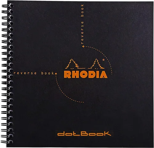 Vista 5 de Rhodia Graph Reverse Standard Notebook, One Notebook, Black