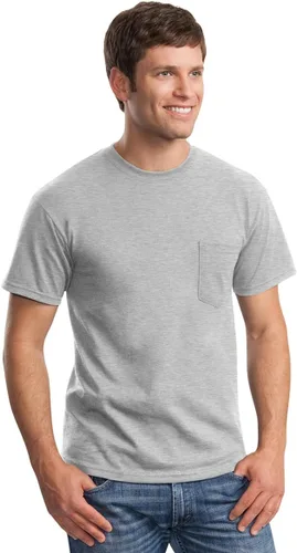 Vista 4 de Gildan - Camiseta de algodón y de manga larga para hombre, modelo G2400