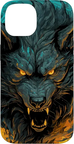 Vista 4 de Fenrir Wolf - Funda para iPhone 17, diseño de mitología nórdica