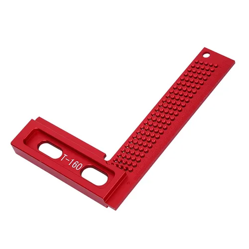 Vista 9 de Regla de marcado, regla de carpintería de aleación de aluminio, resistente al desgaste, herramienta de medición de ángulo recto resistente al óxido