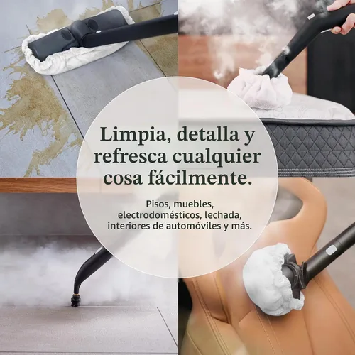 Vista 5 de Limpiador a vapor limpio Dupray para el hogar - Paquete esencial Powerful Multipurpose Steamer Chemical-free cleaning for floor, car, wall