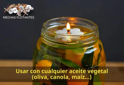 Vista 6 de Ner Mitzvah Mechas flotantes premontadas en forma de flor, 50 unidades, mechas de algodón y soportes de disco de corcho para tazas de aceite
