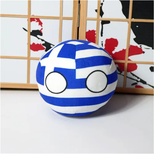 Vista 73 de Polandball Countryballs Muñeco de peluche Ucrania España Hungría Portugal Rumanía Grecia Austria México Polonia Ball (15,3.8 pulgadas)