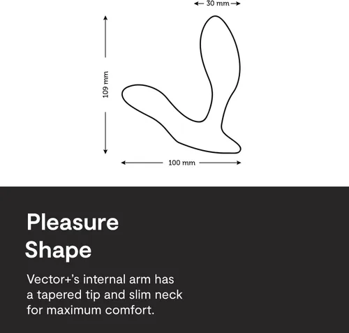 Vista 6 de We-Vibe Vector+ Juguete sexual para adultos, juguete sexual vibratorio para adultos Masajeador de perineo y próstata de silicona Aplicación